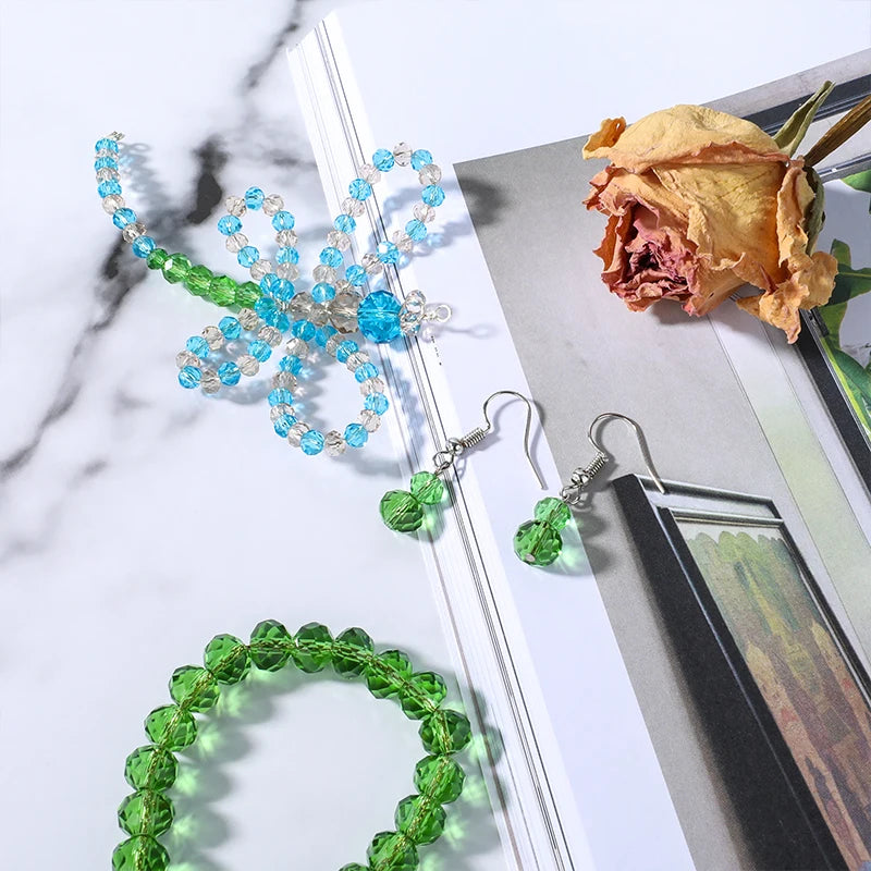 1305pcs Mixed Bulk Beads for Jewelry Making Colorful Loose Glass Beads DIY Kit