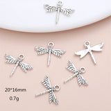 130Pcs Dragonfly Charm Metal DIY Jewelry Making Pendant