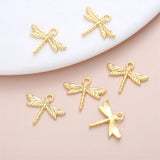 130Pcs Dragonfly Charm Metal DIY Jewelry Making Pendant