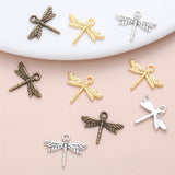 130Pcs Dragonfly Charm Metal DIY Jewelry Making Pendant