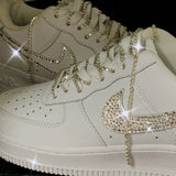 130cm Rhinestone Tassel Shoe Chain Jewelry Foot Chain Women's Men's Shoes Access