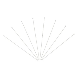 130pcs Silver Plated Brass Ball Head Pins for DIY Jewelry Making