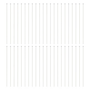 130pcs Silver Plated Brass Ball Head Pins for DIY Jewelry Making
