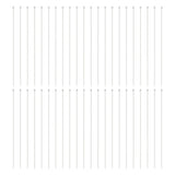 130pcs Silver Plated Brass Ball Head Pins for DIY Jewelry Making