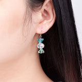 Colorful Trumpet Flower Glass Charm Beads for DIY Jewelry Making