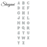 130pcs Letter Charms A-Z for Memory Locket Necklace Jewelry