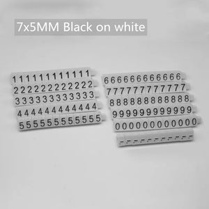 Plastic Cubes Display Tags Adjustable Number Stand Frame Label Shop