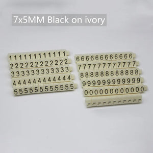 Plastic Cubes Display Tags Adjustable Number Stand Frame Label Shop