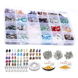 1323Pcs Natural Gemstone Beads Kit for DIY Jewelry Making