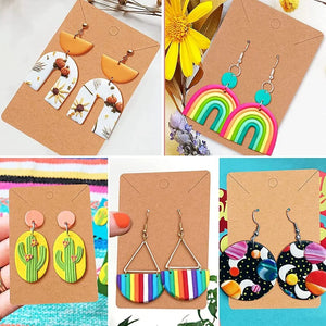 133-Piece Polymer Clay Cutters Kit with Earring Cards & Hooks
