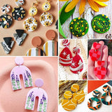 133-Piece Polymer Clay Cutters Kit with Earring Cards & Hooks