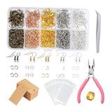 1353Pcs Earring Making Kit 5 Colors Earring Repair Supplies