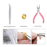 1353pcs Earring Making Kit with Hooks,Rings,Pliers,Display Cards