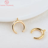 10PCS 15x16MM 24K Brass Round Pendants Charms High Diy Jewelry Findings