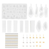 137pcs Crystal Glue Dropping Mold Set Jewelry Accessories Silicone Mold