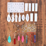 137pcs Crystal Glue Dropping Mold Set Jewelry Accessories Silicone Mold