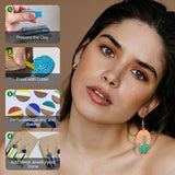 138 Pcs Polymer Clay Cutters Set, 10 Shapes Earrings Cutters, Sculpting Tools