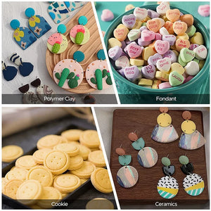 138 Pcs Polymer Clay Cutters Set,10 Shapes Earrings Cutters
