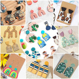 138 Pcs Polymer Clay Cutters Set, 10 Shapes Earrings Cutters, Sculpting Tools