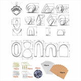 139PCS Clay Earring Cutter Jewelry Earrings DIY Accessories Making Dies