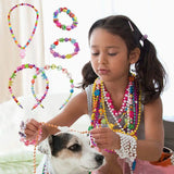 Acrylic Beads Kits Jewelry Making Set for Kids Girls DIY Bracelet Necklace