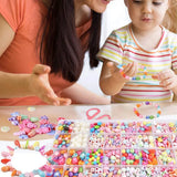 Acrylic Beads Kits Jewelry Making Set for Kids Girls DIY Bracelet Necklace