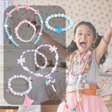 Acrylic Beads Kits Jewelry Making Set for Kids Girls DIY Bracelet Necklace