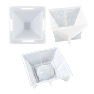13MC Pyramid Ashtray Epoxy Resin Mold Silicone Mould DIY Crafts