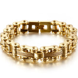 Stainless Steel Bicycle Chain Bracelet for Men Rock And Roll Jewelry