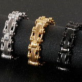 Stainless Steel Bicycle Chain Bracelet for Men Rock And Roll Jewelry
