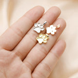 Dog Paw Breast Milk Resin Pendant in Sterling Silver
