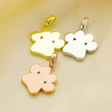 Dog Paw Breast Milk Resin Pendant in Sterling Silver