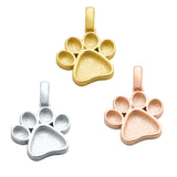Dog Paw Breast Milk Resin Pendant in Sterling Silver