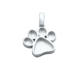 Dog Paw Breast Milk Resin Pendant in Sterling Silver
