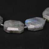 Labradorite Slab Nugget Loose Beads Faceted Natural Stone 18-22x24-26mm