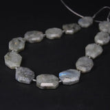 Labradorite Slab Nugget Loose Beads Faceted Natural Stone 18-22x24-26mm