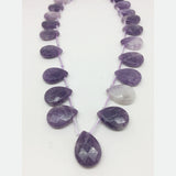 13X18mm Phosphosiderite Teardrop Gemstone Faceted Beads
