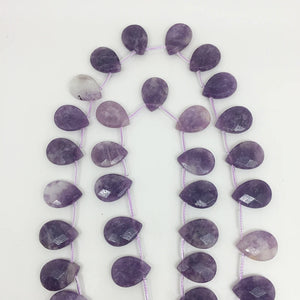 13X18mm Phosphosiderite Teardrop Gemstone Faceted Beads
