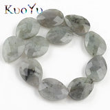 13X18mm Grey Labradorite Faceted Beads Water Droplets Shape Loose Stone