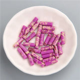 13X4mm Natural Stone Tube Bead Jaspers Jades Crystal Beads for Jewelry Making