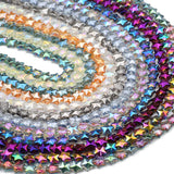 13mm 50Pcs Star Crystal Glass Beads AB Colour Plated for Jewelry Making