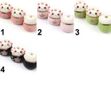 13mm Ceramic Cat Loose Beads DIY Jewelry Making Straight Hole