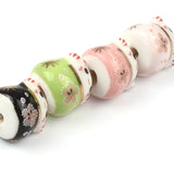 13mm Ceramic Cat Loose Beads DIY Jewelry Making Straight Hole