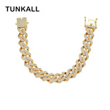 13mm CZ Brass Bracelet Micropave Prong Setting BB010