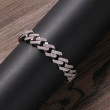 13mm CZ Brass Bracelet Micropave Prong Setting BB010
