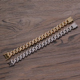 13mm CZ Brass Bracelet Micropave Prong Setting BB010