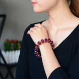 13mm Natural Amber Bracelet Jewelry For Women Men Dominican Round Beads