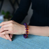13mm Natural Amber Bracelet Jewelry For Women Men Dominican Round Beads