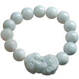 13mm Round Beads Natural Burma Jade Bracelet Fine Jadeite Jewelry