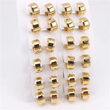 13mm Snap Earrings Set of 12 Pairs LH1124